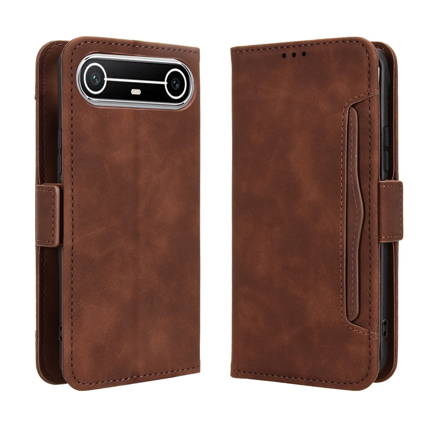 Flip Cover for Tecno spark SLIM 6.78'' Case Leather Magnetic Flip Folio Stand Phone Cover with Card Holder