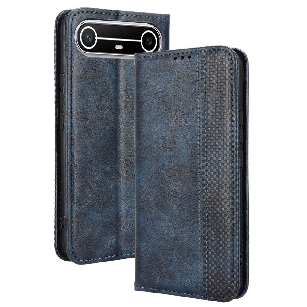 Flip Cover for Tecno spark SLIM 6.78'' Case Leather Magnetic Flip Folio Stand Phone Cover with Card Holder