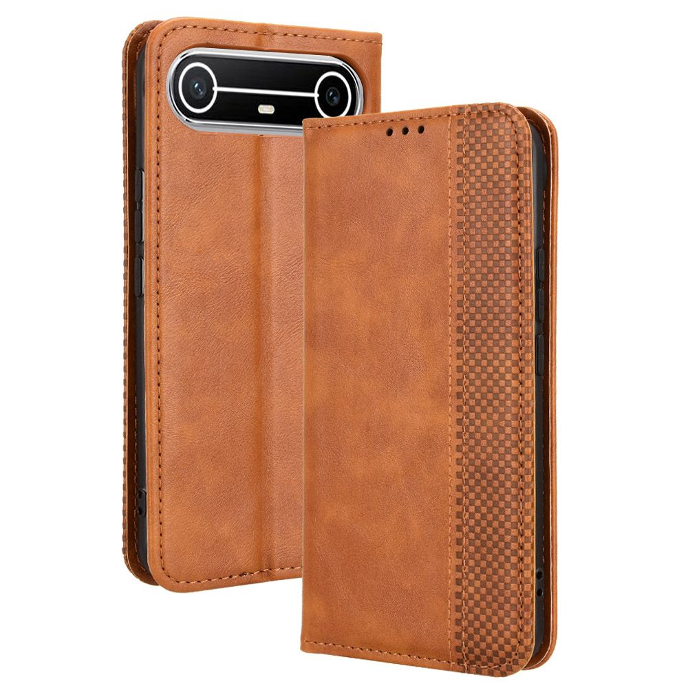 Flip Cover for Tecno spark SLIM 6.78'' Case Leather Magnetic Flip Folio Stand Phone Cover with Card Holder