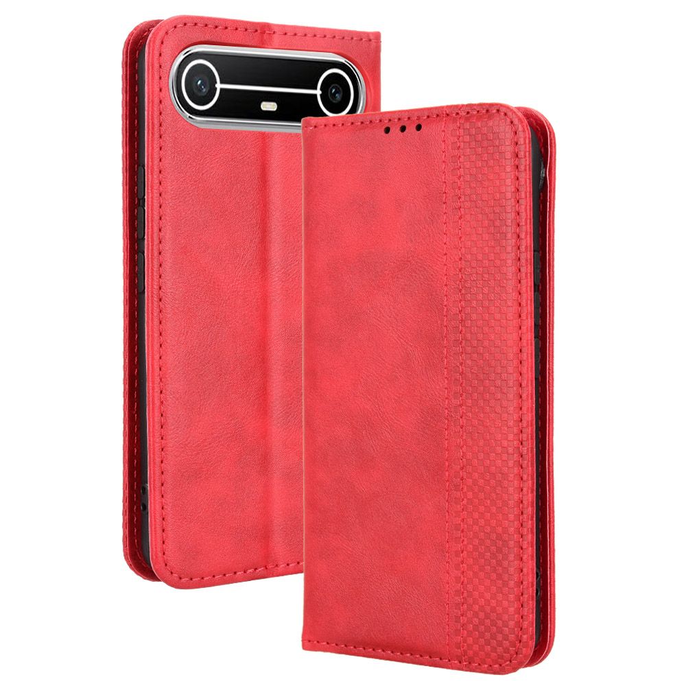 Flip Cover for Tecno spark SLIM 6.78'' Case Leather Magnetic Flip Folio Stand Phone Cover with Card Holder