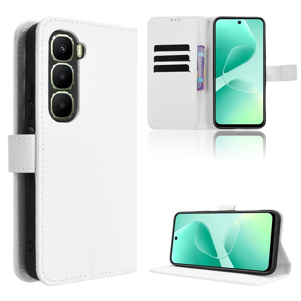 Wallet Flip Cover For Infinix Hot 60i 4G"6.7-inch Leather PU Phone Case Shockproof Durable Retro Case