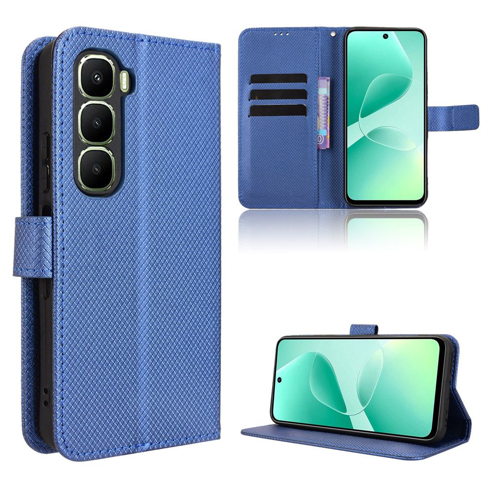 Wallet Flip Cover For Infinix Hot 60i 4G"6.7-inch Leather PU Phone Case Shockproof Durable Retro Case