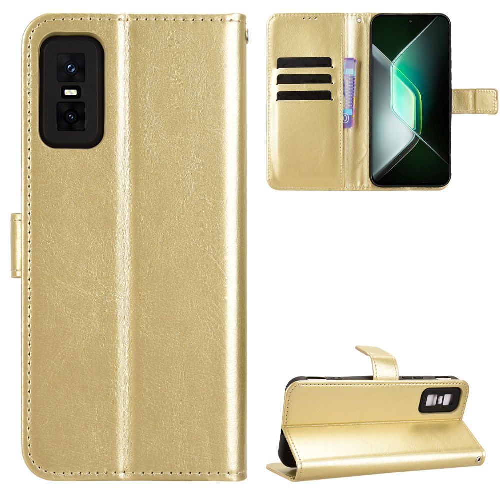 Wallet Flip Cover For Infinix GT 30 Pro Leather PU Phone Case Shockproof Durable Retro Case