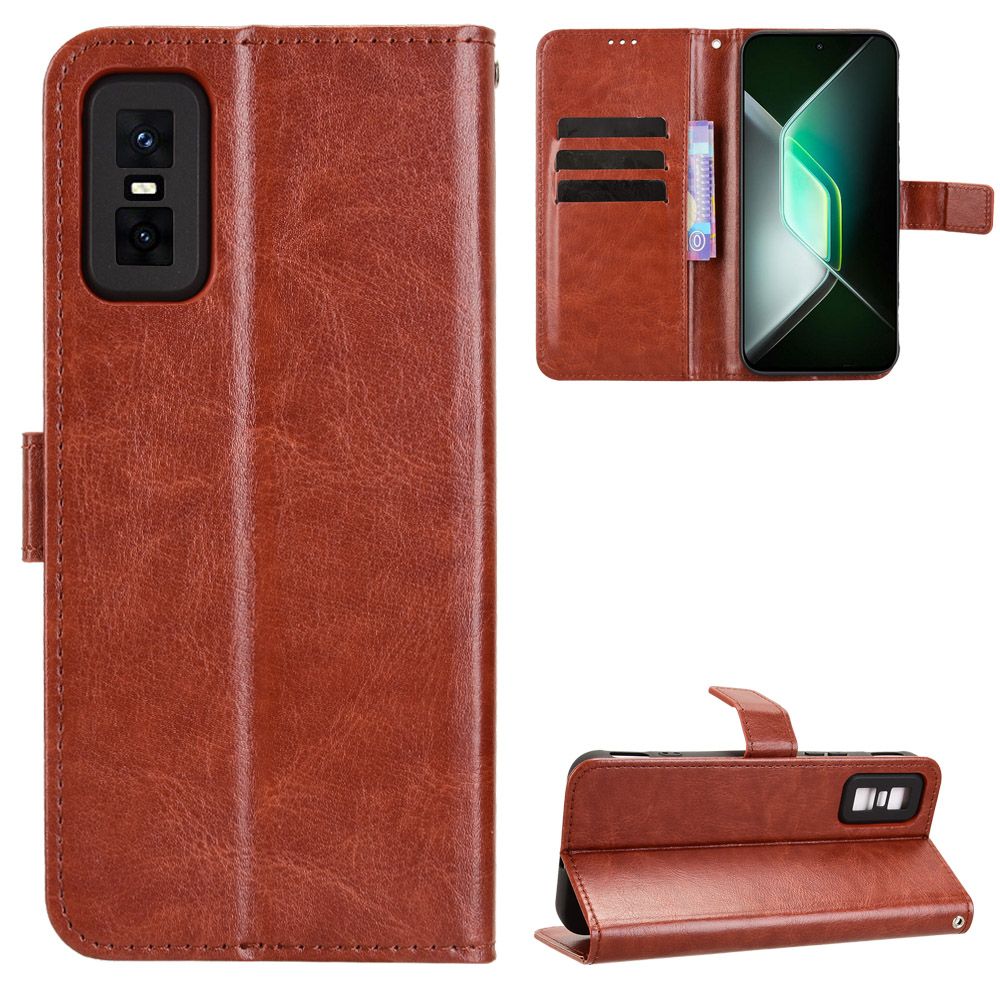 Wallet Flip Cover For Infinix GT 30 Pro Leather PU Phone Case Shockproof Durable Retro Case