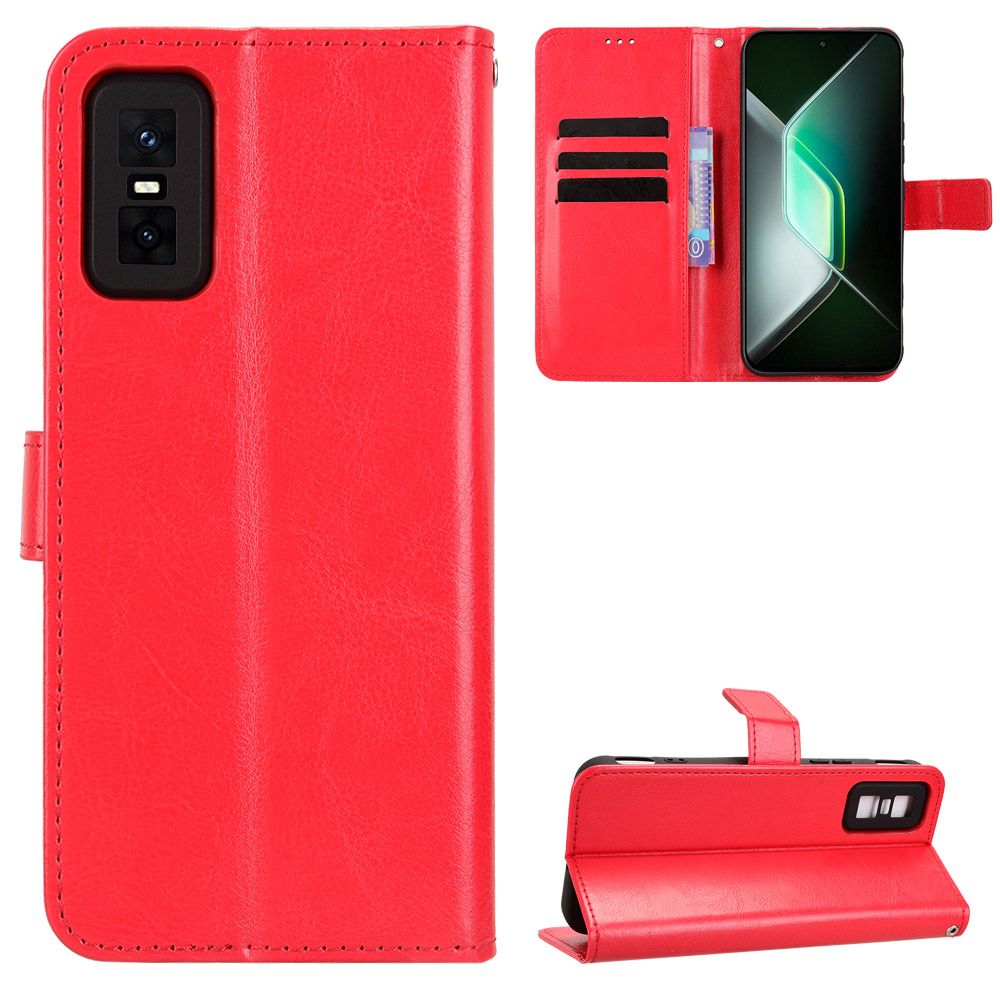Wallet Flip Cover For Infinix GT 30 Pro Leather PU Phone Case Shockproof Durable Retro Case