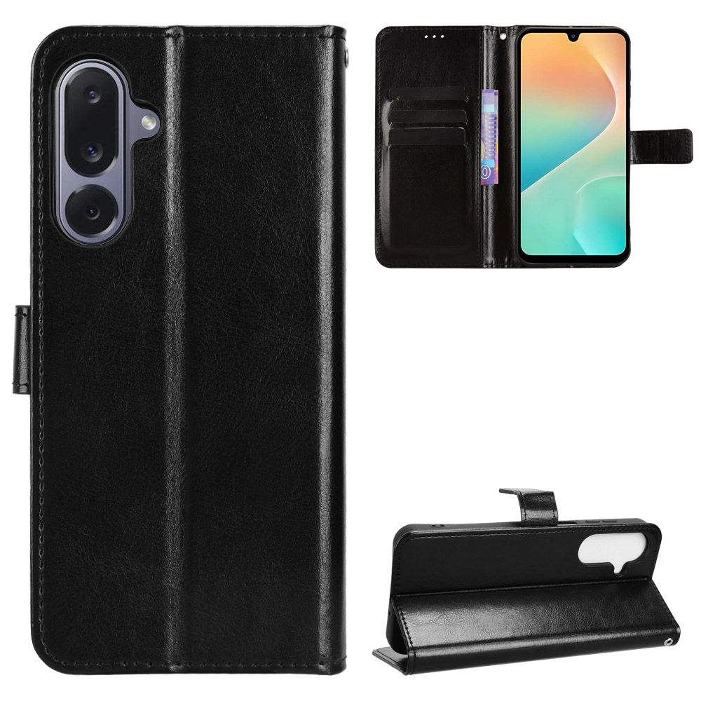 Flip Cover for Samsung Galaxy M36 5G Case Leather Magnetic Flip Folio Stand Phone Cover with Card Holder
