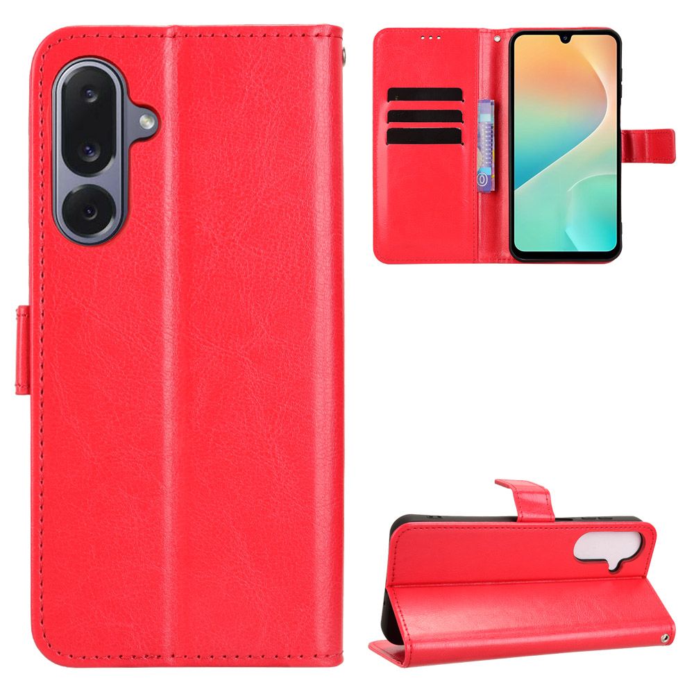 Flip Cover for Samsung Galaxy M36 5G Case Leather Magnetic Flip Folio Stand Phone Cover with Card Holder