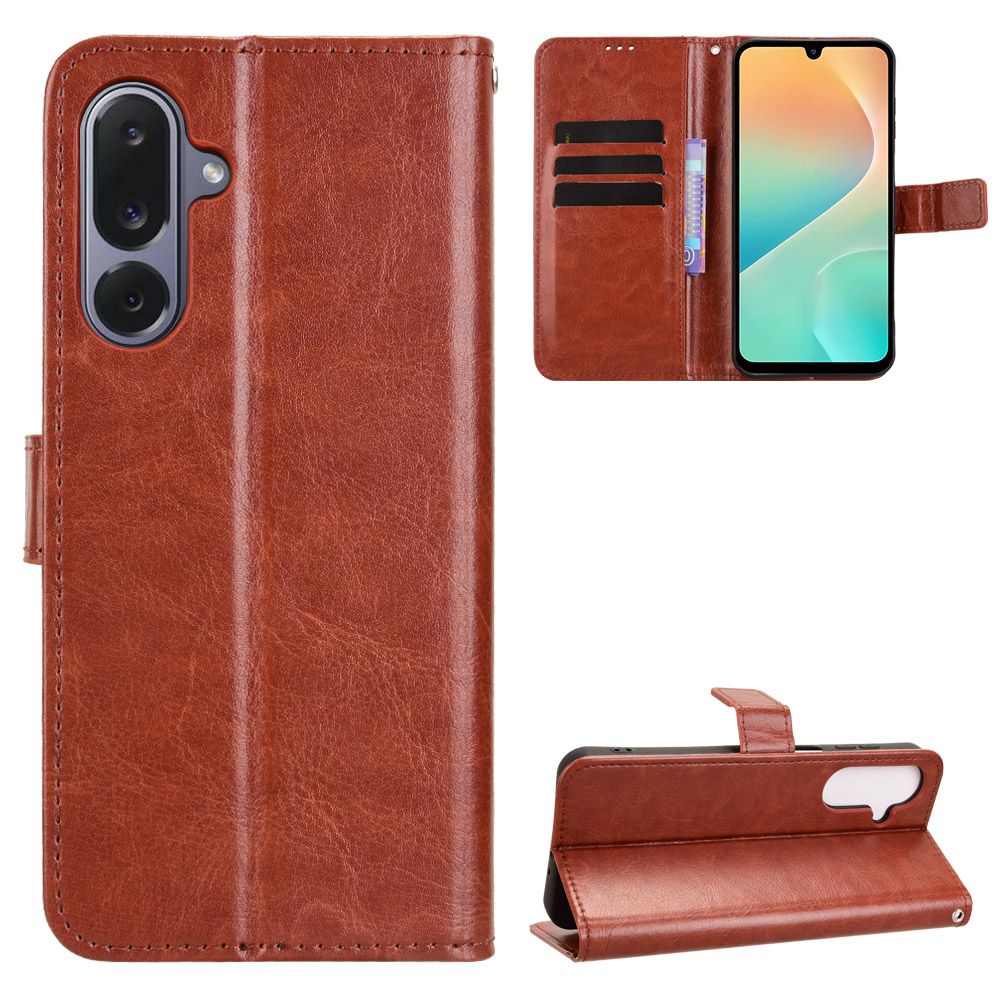 Flip Cover for Samsung Galaxy M36 5G Case Leather Magnetic Flip Folio Stand Phone Cover with Card Holder