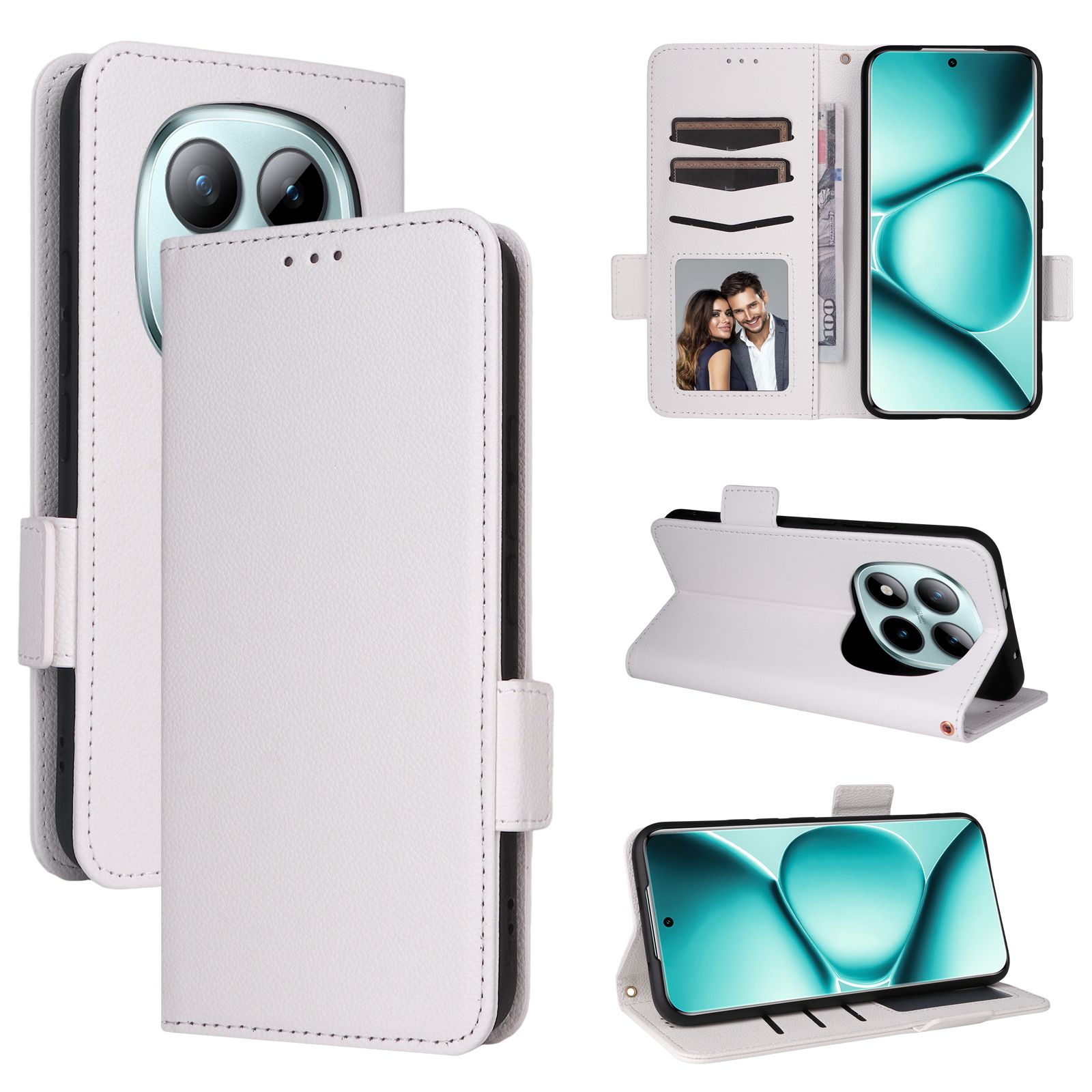 Leather Flip Cover for Xiaomi Redmi Note 15 Pro 4G,6.77'' Leather PU Phone Case Shockproof Durable Retro Wallet Case