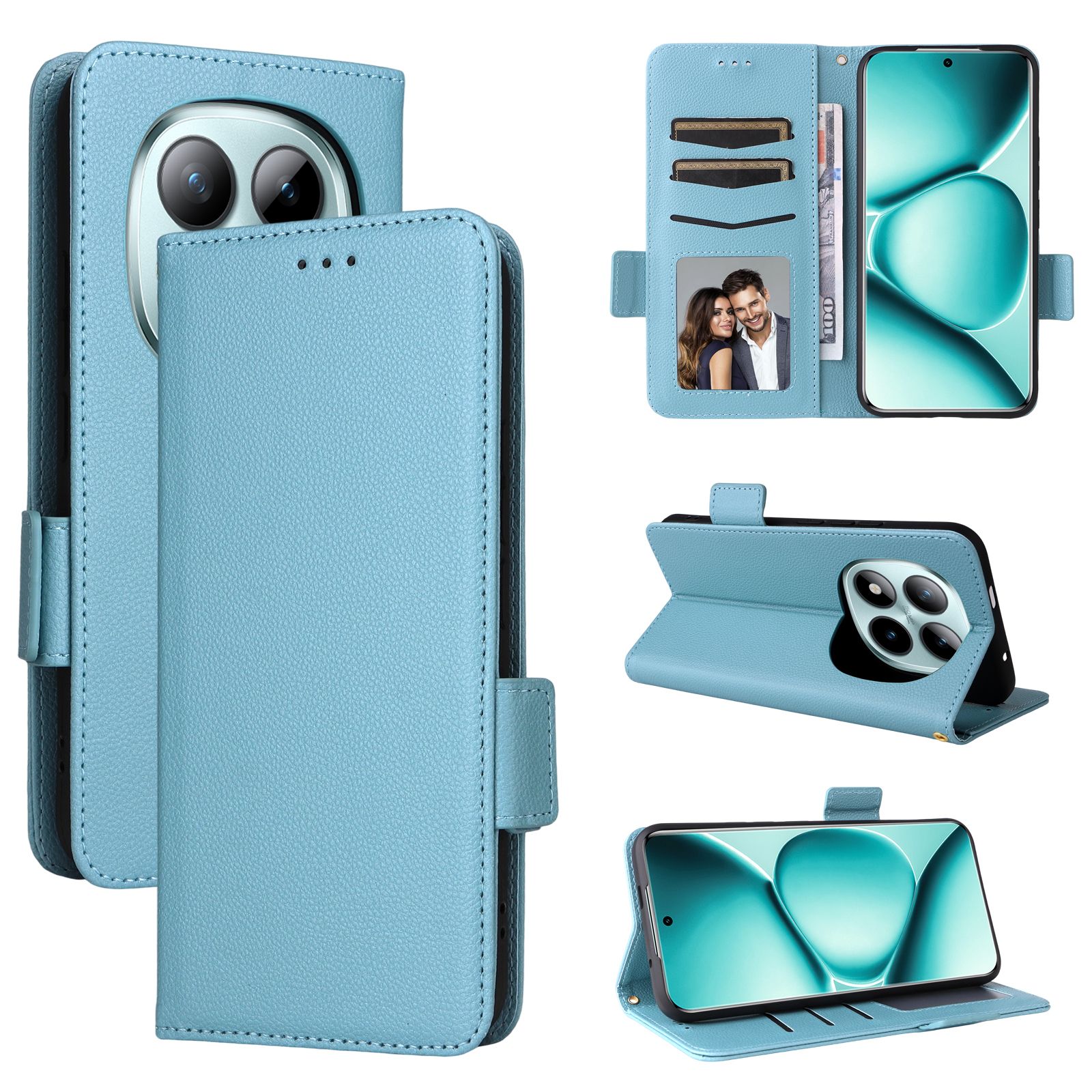 Leather Flip Cover for Xiaomi Redmi Note 15 Pro 4G,6.77'' Leather PU Phone Case Shockproof Durable Retro Wallet Case