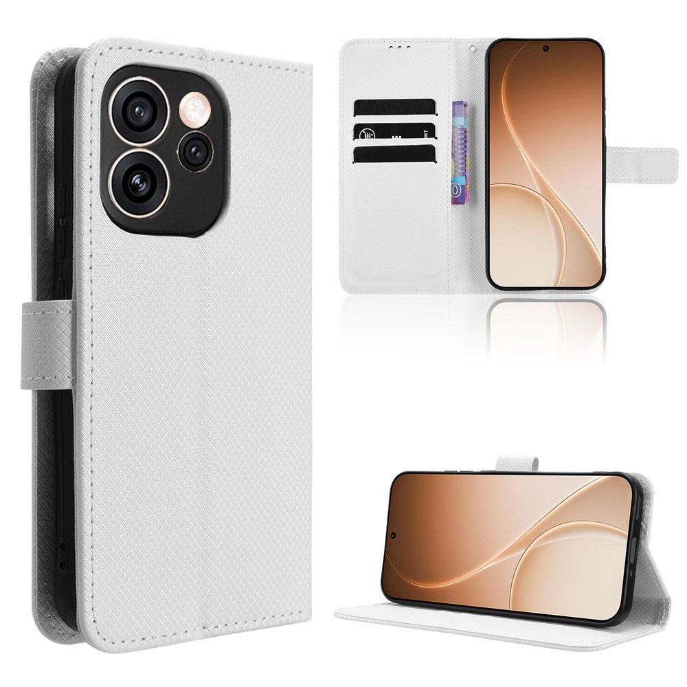 Leather Flip Cover for OPPO Reno15 Pro / Reno 15 Pro Leather PU Phone Case Shockproof Durable Retro Wallet Case