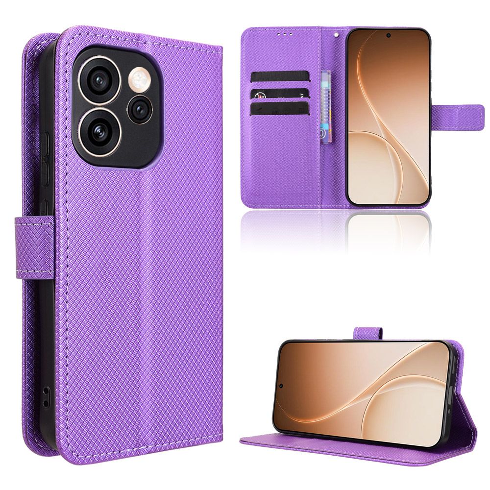 Leather Flip Cover for OPPO Reno15 Pro / Reno 15 Pro Leather PU Phone Case Shockproof Durable Retro Wallet Case