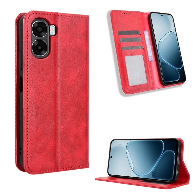 Wallet Flip Cover For OPPO A6X 4G Leather PU Phone Case Shockproof Durable Retro Case