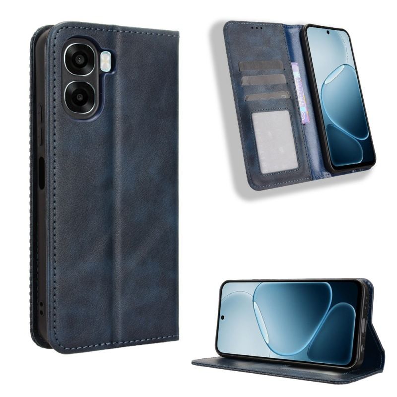 Wallet Flip Cover For OPPO A6X 4G Leather PU Phone Case Shockproof Durable Retro Case
