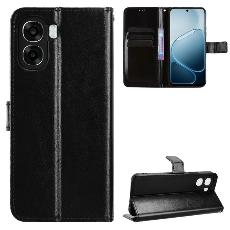 Wallet Flip Cover For OPPO A6X 4G Leather PU Phone Case Shockproof Durable Retro Case