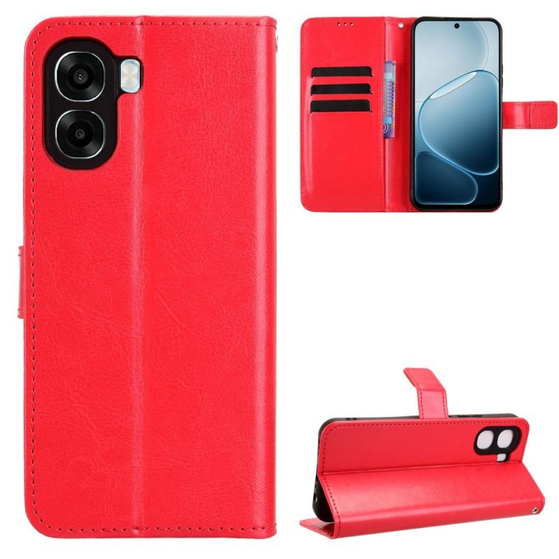 Wallet Flip Cover For OPPO A6X 4G Leather PU Phone Case Shockproof Durable Retro Case