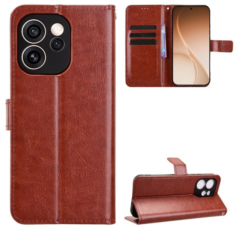 Wallet Flip Cover For OPPO Reno 15 Pro 15C 15F Leather PU Phone Case Shockproof Durable Retro Case