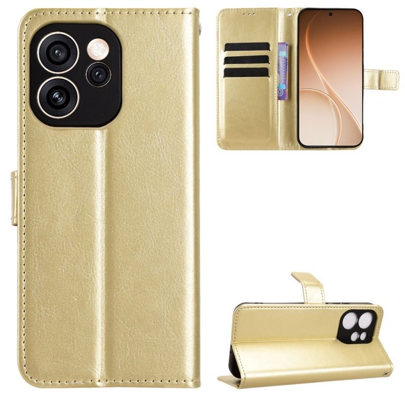 Wallet Flip Cover For OPPO Reno 15 Pro 15C 15F Leather PU Phone Case Shockproof Durable Retro Case