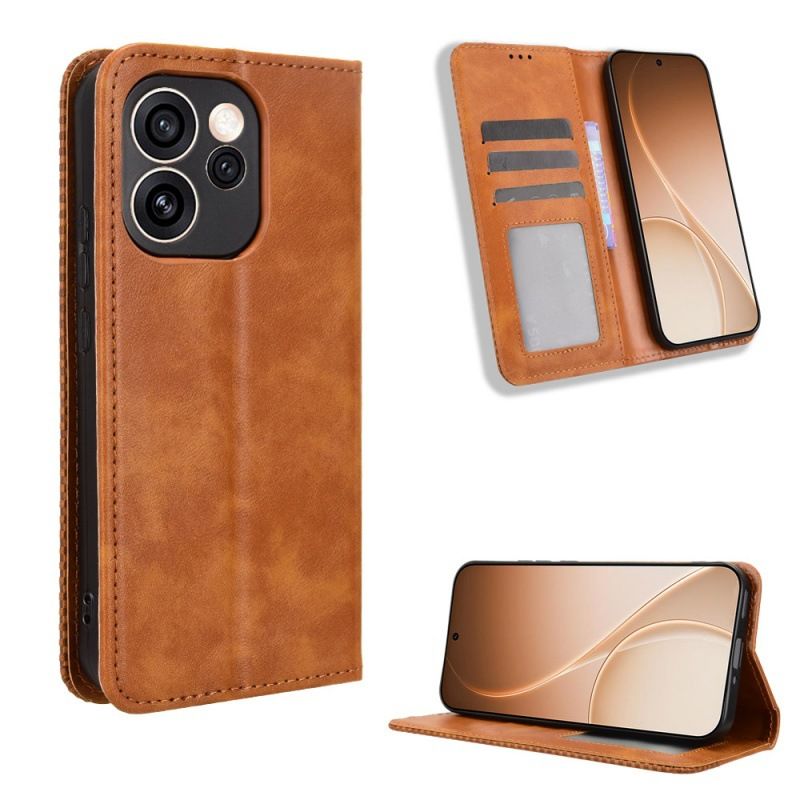 Wallet Flip Cover For OPPO Reno 15 Pro 15C 15F Leather PU Phone Case Shockproof Durable Retro Case
