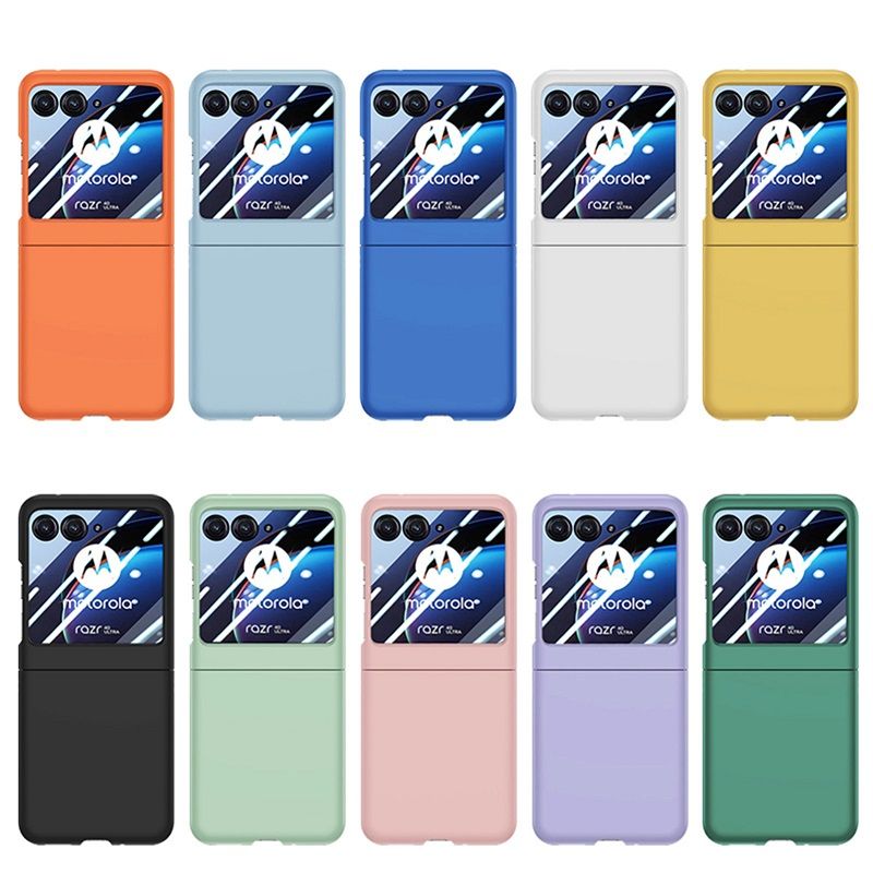 Slim Plastic Case With Screen Protector Shell-membrane Integration Protective Case Cover for Motorola Razr 40 Ultra 60 Ultra 50 Ultra Case Cover