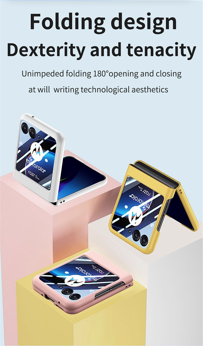 Slim Plastic Case With Screen Protector Shell-membrane Integration Protective Case Cover for Motorola Razr 40 Ultra 60 Ultra 50 Ultra Case Cover