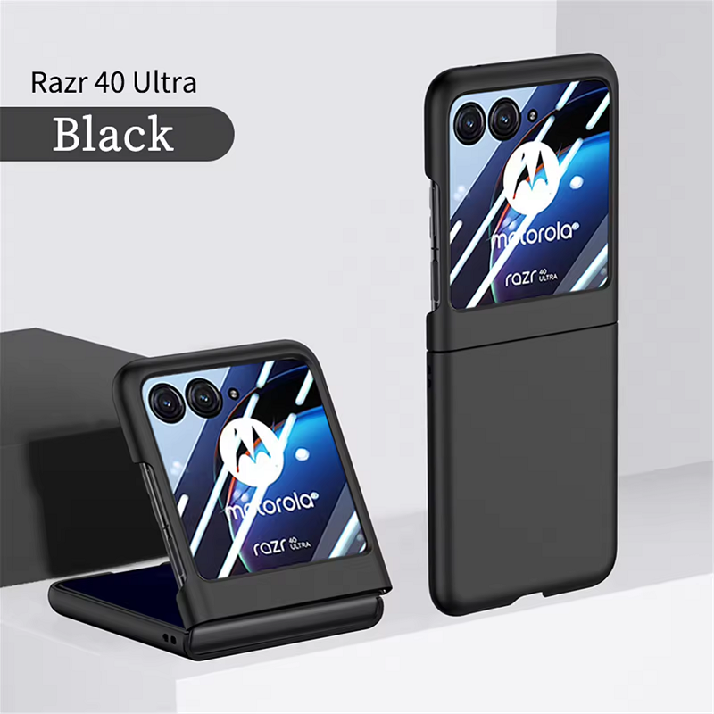 Slim Plastic Case With Screen Protector Shell-membrane Integration Protective Case Cover for Motorola Razr 40 Ultra 60 Ultra 50 Ultra Case Cover