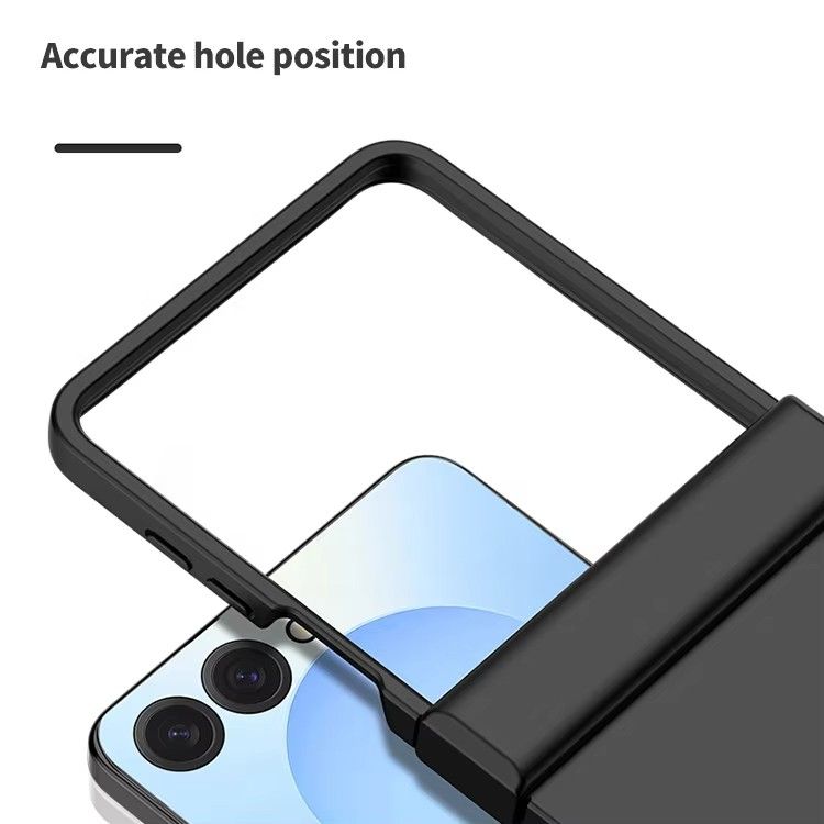 Luxury PC Hard Protection Case for Samsung Galaxy Z Flip 7 6 5 4 3 Pure Color Back Cover Mobile Phone Case (Note: select the model)