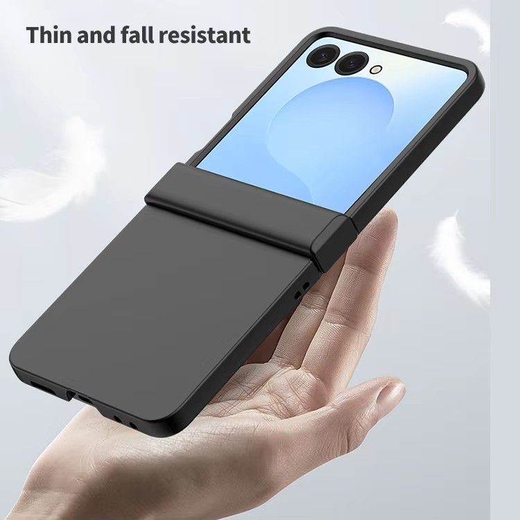 Luxury PC Hard Protection Case for Samsung Galaxy Z Flip 7 6 5 4 3 Pure Color Back Cover Mobile Phone Case (Note: select the model)