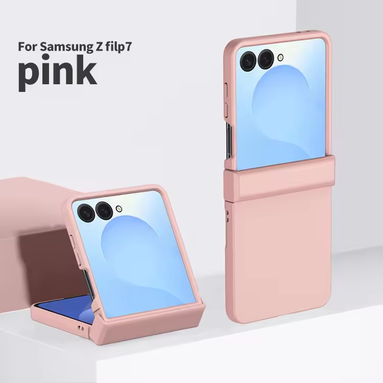 Luxury PC Hard Protection Case for Samsung Galaxy Z Flip 7 6 5 4 3 Pure Color Back Cover Mobile Phone Case (Note: select the model)