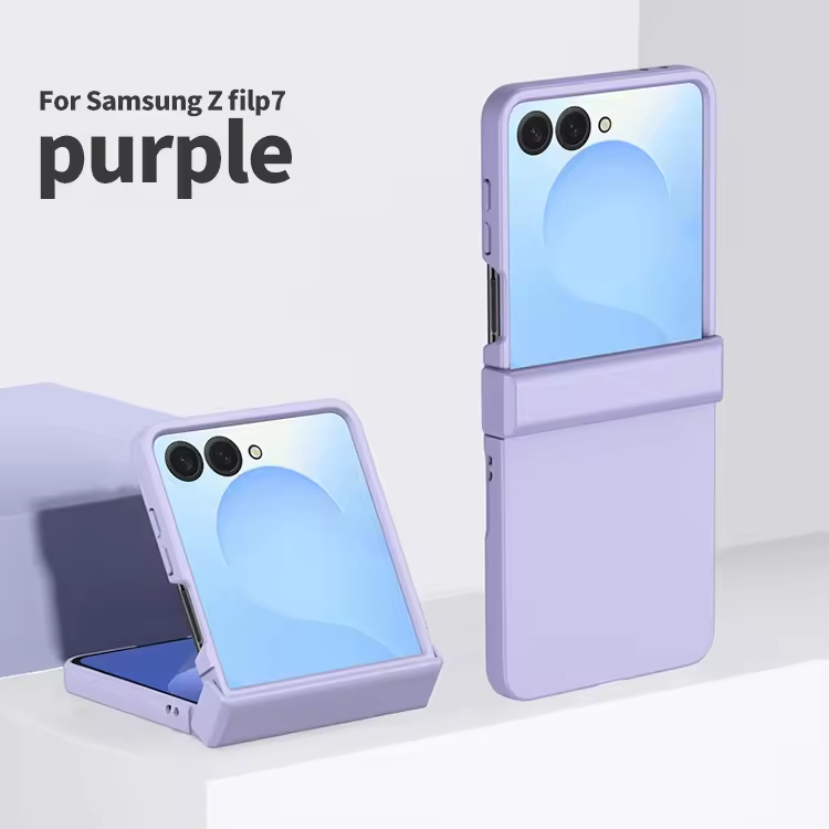 Luxury PC Hard Protection Case for Samsung Galaxy Z Flip 7 6 5 4 3 Pure Color Back Cover Mobile Phone Case (Note: select the model)