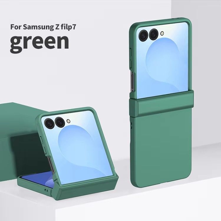 Luxury PC Hard Protection Case for Samsung Galaxy Z Flip 7 6 5 4 3 Pure Color Back Cover Mobile Phone Case (Note: select the model)