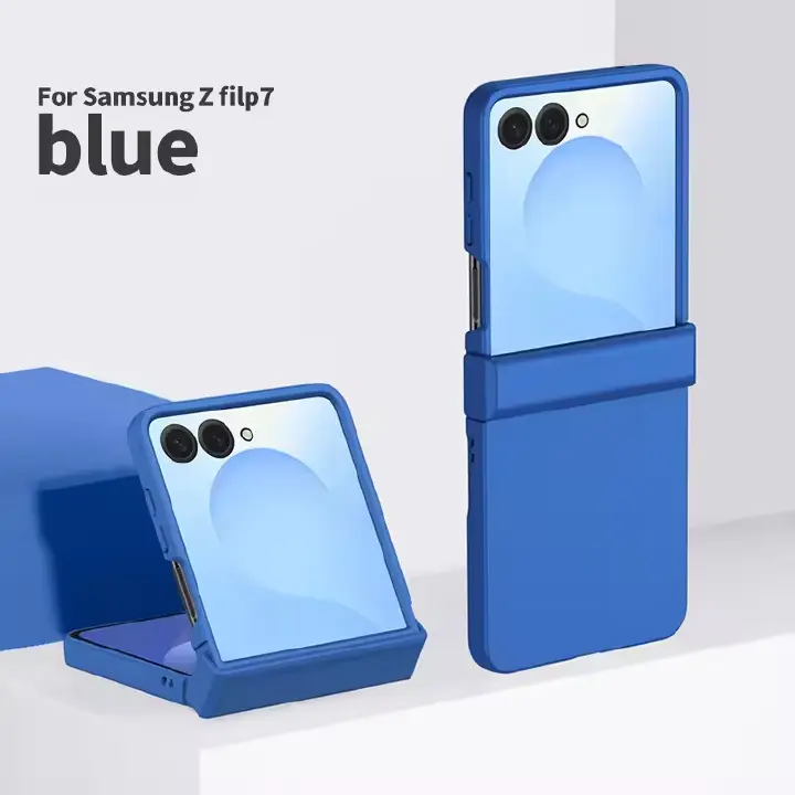 Luxury PC Hard Protection Case for Samsung Galaxy Z Flip 7 6 5 4 3 Pure Color Back Cover Mobile Phone Case (Note: select the model)