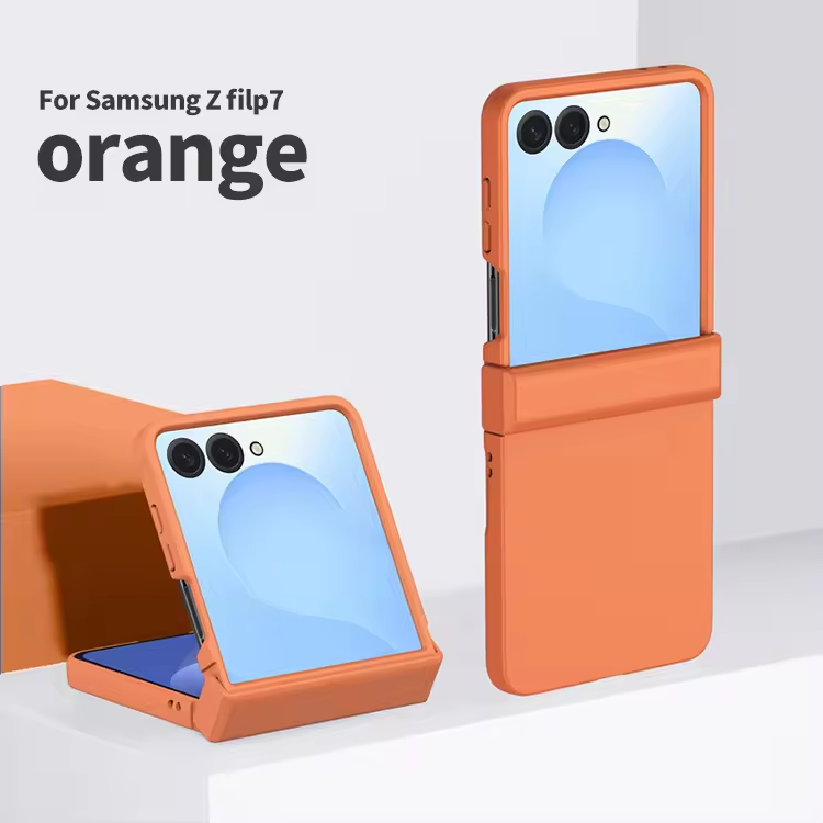 Luxury PC Hard Protection Case for Samsung Galaxy Z Flip 7 6 5 4 3 Pure Color Back Cover Mobile Phone Case (Note: select the model)