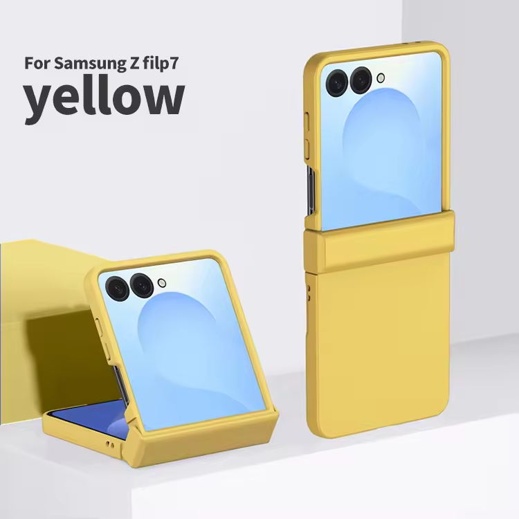 Luxury PC Hard Protection Case for Samsung Galaxy Z Flip 7 6 5 4 3 Pure Color Back Cover Mobile Phone Case (Note: select the model)