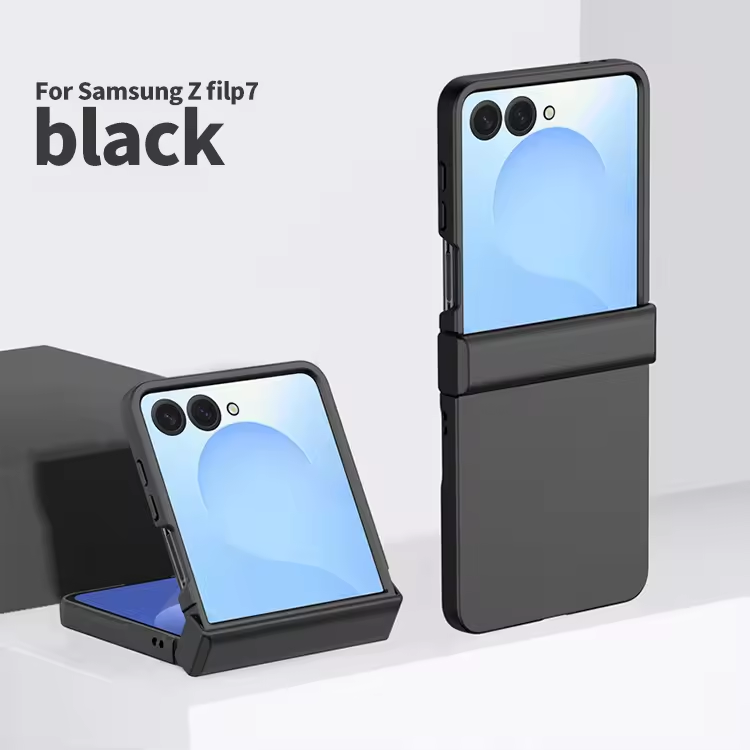 Luxury PC Hard Protection Case for Samsung Galaxy Z Flip 7 6 5 4 3 Pure Color Back Cover Mobile Phone Case (Note: select the model)