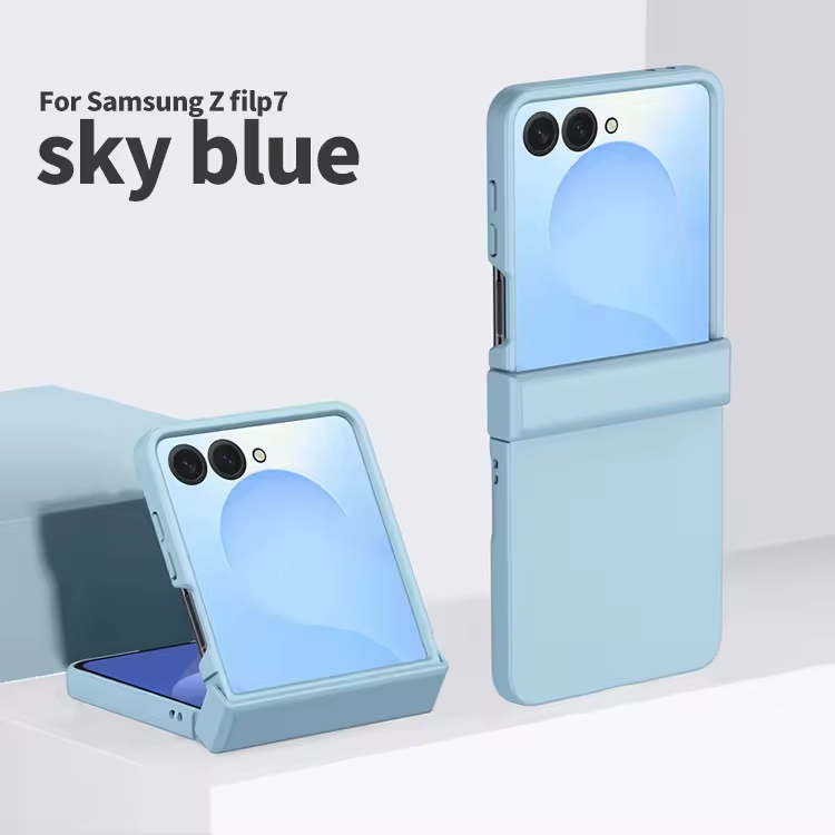 Luxury PC Hard Protection Case for Samsung Galaxy Z Flip 7 6 5 4 3 Pure Color Back Cover Mobile Phone Case (Note: select the model)