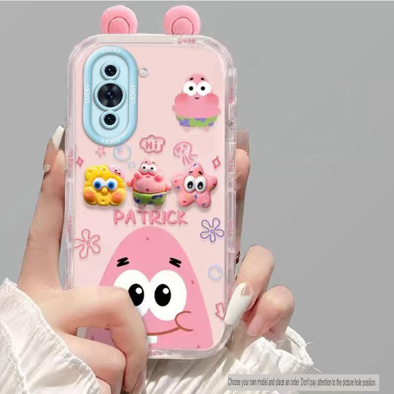 Phone Case for Huawei Nova 10 Fashion Bracelet Cartoon Bracket Anti Fall Protective Cover