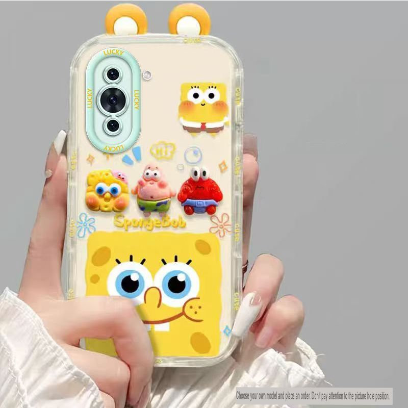 Phone Case for Huawei Nova 10 Fashion Bracelet Cartoon Bracket Anti Fall Protective Cover