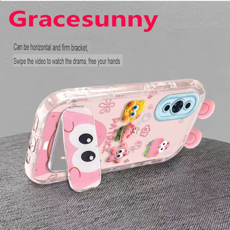 Phone Case for Huawei Nova 10 Fashion Bracelet Cartoon Bracket Anti Fall Protective Cover