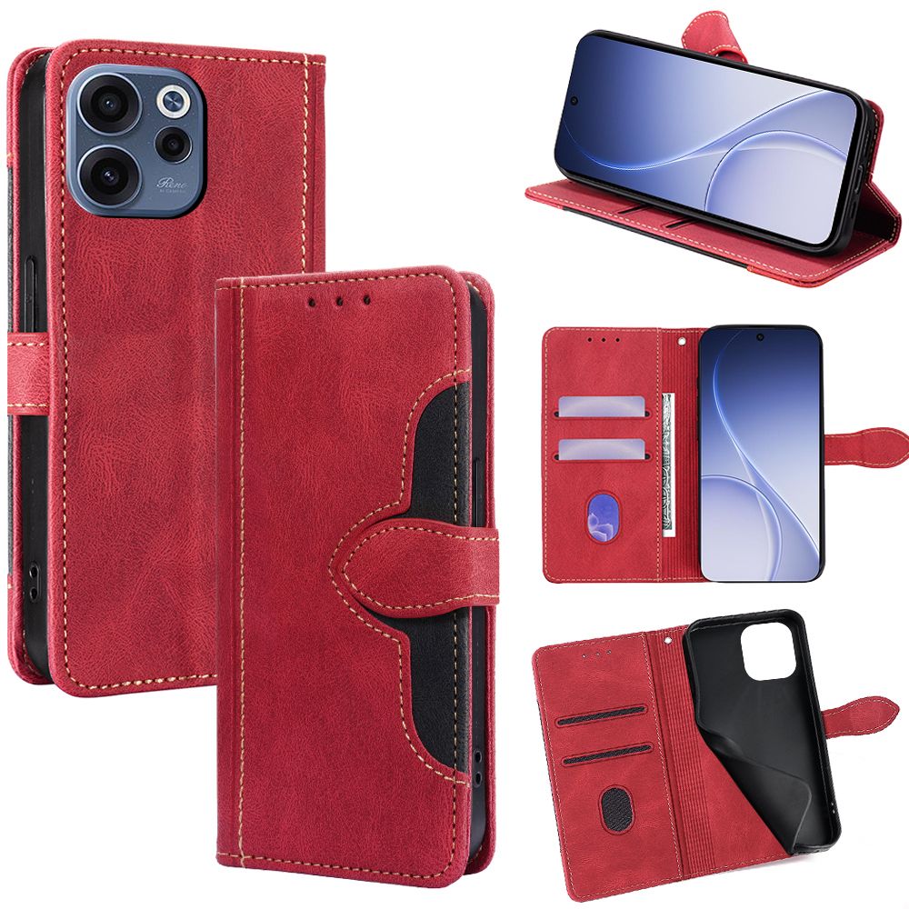 Leather Phone Case Flip Cover for OPPO Reno 15F 5G 6.57" inch [RFID Blocking] Magnetic PU Leather Stand Holder Shockproof Protection Case
