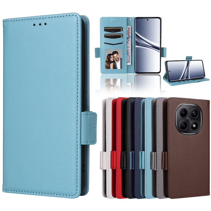 Leather Phone Case Flip Cover for Xiaomi Redmi Note 15 4G 6.77" inch [RFID Blocking] Magnetic PU Leather Stand Holder Shockproof Protection Case