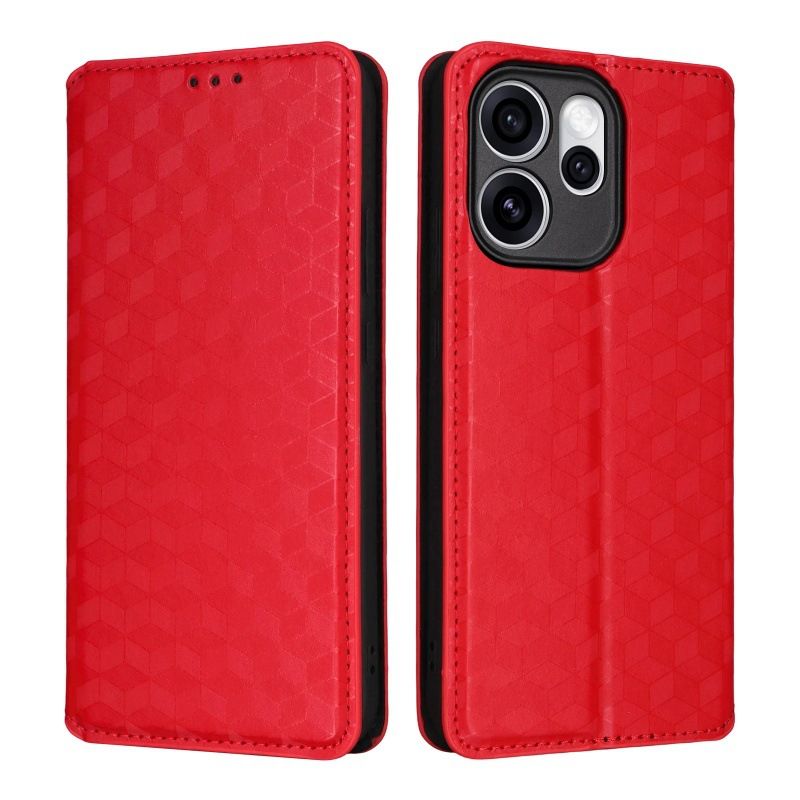 Leather Phone Case Flip Cover for OPPO Reno 15F 5G 6.57" inch [RFID Blocking] Magnetic PU Leather Stand Holder Shockproof Protection Case