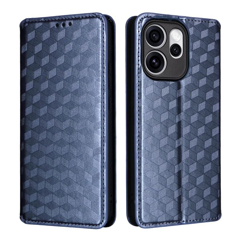 Leather Phone Case Flip Cover for OPPO Reno 15F 5G 6.57" inch [RFID Blocking] Magnetic PU Leather Stand Holder Shockproof Protection Case