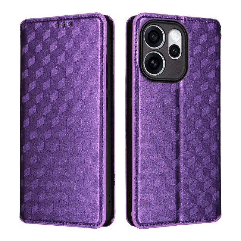 Leather Phone Case Flip Cover for OPPO Reno 15F 5G 6.57" inch [RFID Blocking] Magnetic PU Leather Stand Holder Shockproof Protection Case