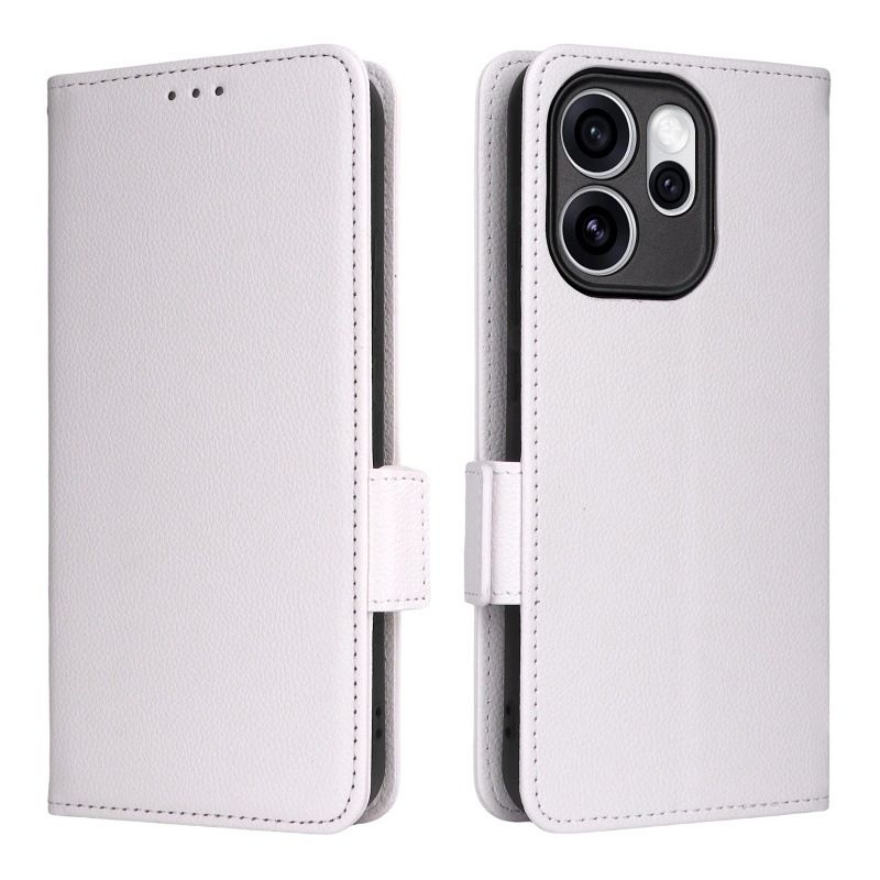 Leather Phone Case Flip Cover for OPPO Reno 15F 5G 6.57" inch [RFID Blocking] Magnetic PU Leather Stand Holder Shockproof Protection Case