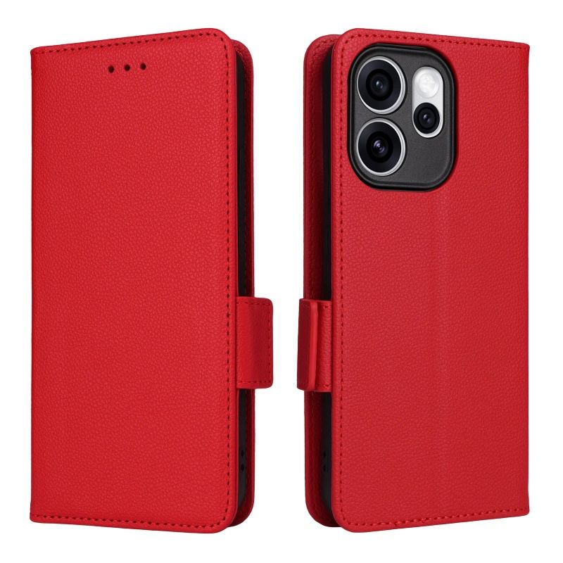 Leather Phone Case Flip Cover for OPPO Reno 15F 5G 6.57" inch [RFID Blocking] Magnetic PU Leather Stand Holder Shockproof Protection Case