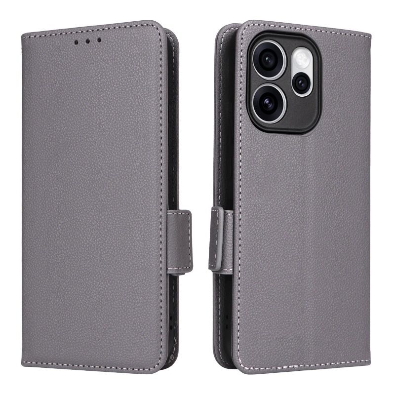 Leather Phone Case Flip Cover for OPPO Reno 15F 5G 6.57" inch [RFID Blocking] Magnetic PU Leather Stand Holder Shockproof Protection Case