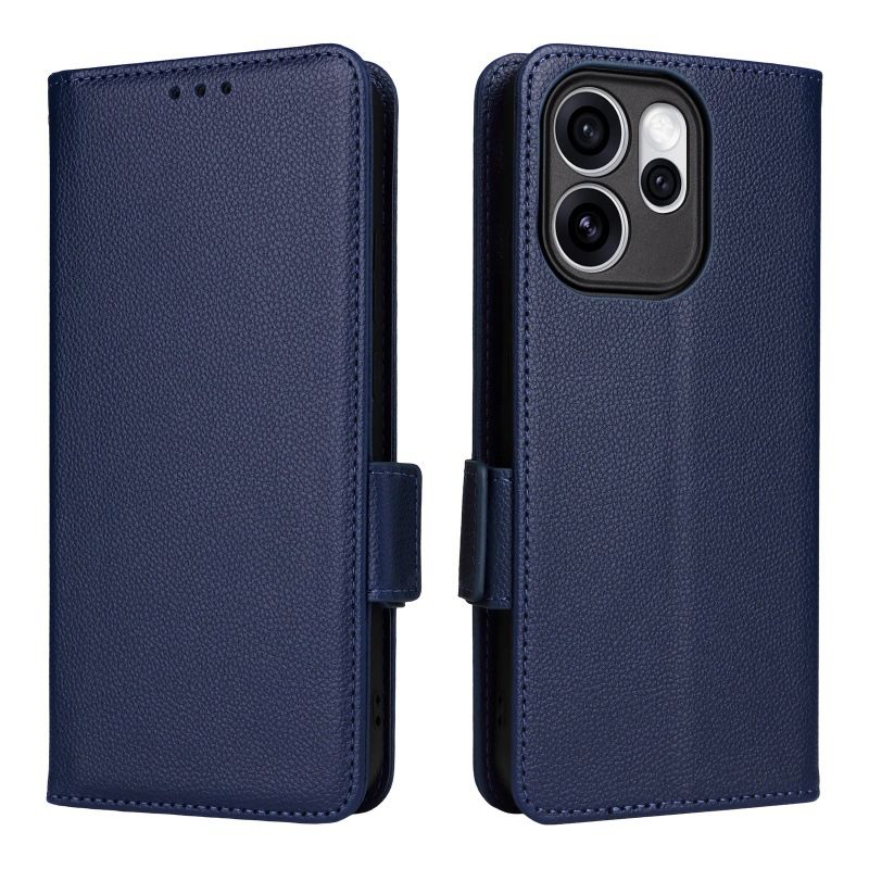 Leather Phone Case Flip Cover for OPPO Reno 15F 5G 6.57" inch [RFID Blocking] Magnetic PU Leather Stand Holder Shockproof Protection Case