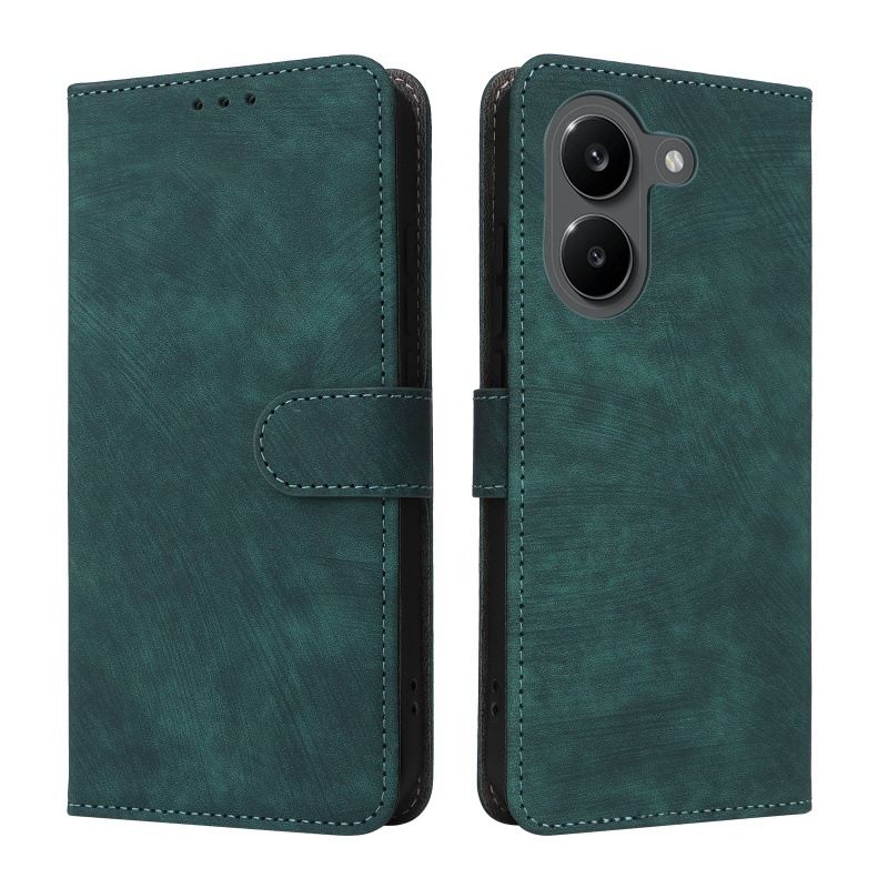 Flip Cover for Xiaomi Poco X8 Pro/Redmi Turbo 5 PU Leather Phone Case Full-Body Protection Shockproof [RFID Blocking] Wallet Cover With Hand Strap
