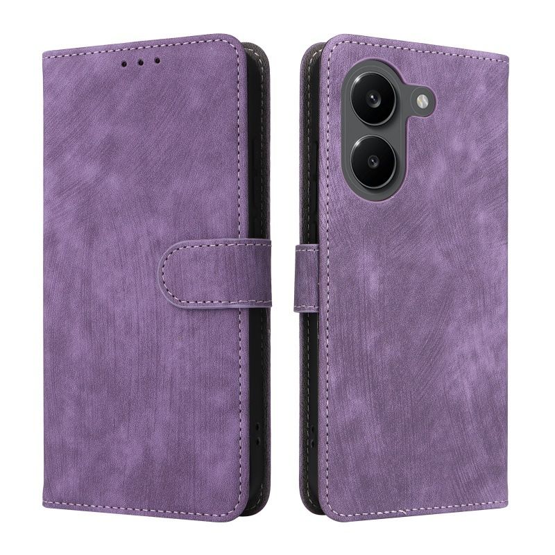Flip Cover for Xiaomi Poco X8 Pro/Redmi Turbo 5 PU Leather Phone Case Full-Body Protection Shockproof [RFID Blocking] Wallet Cover With Hand Strap